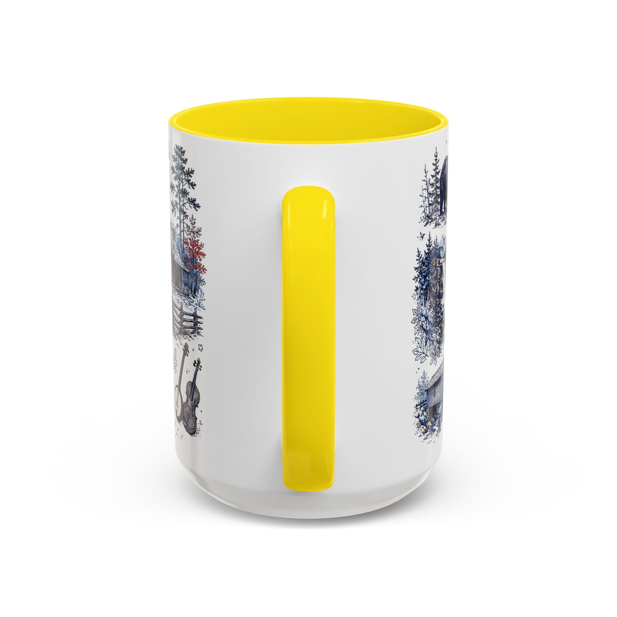 Great Smoky Mountains Coffee Mug | National Park Hiking Gift | Accent Color Ceramic 11oz 15oz