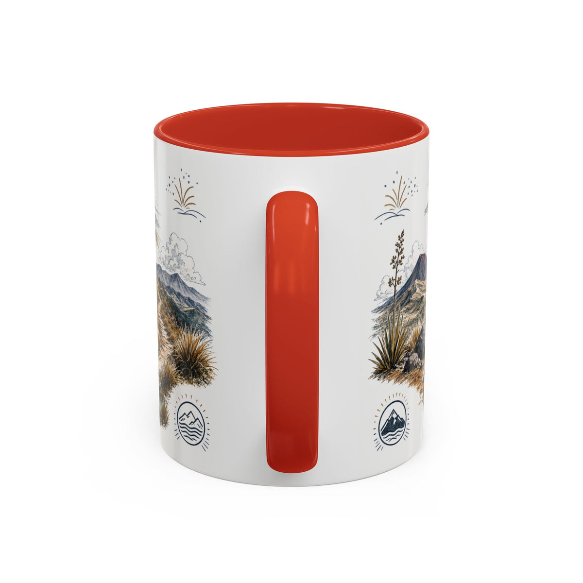 Tongariro Crossing Mug, New Zealand Travel Souvenir, Bucket List Gift, Accent Ceramic Coffee Mug 11oz 15oz