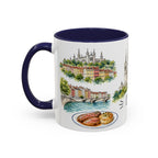 Lyon Illustrated Travel Mug | City Souvenir Accent Coffee Mug | 11oz 15oz Ceramic Cup
