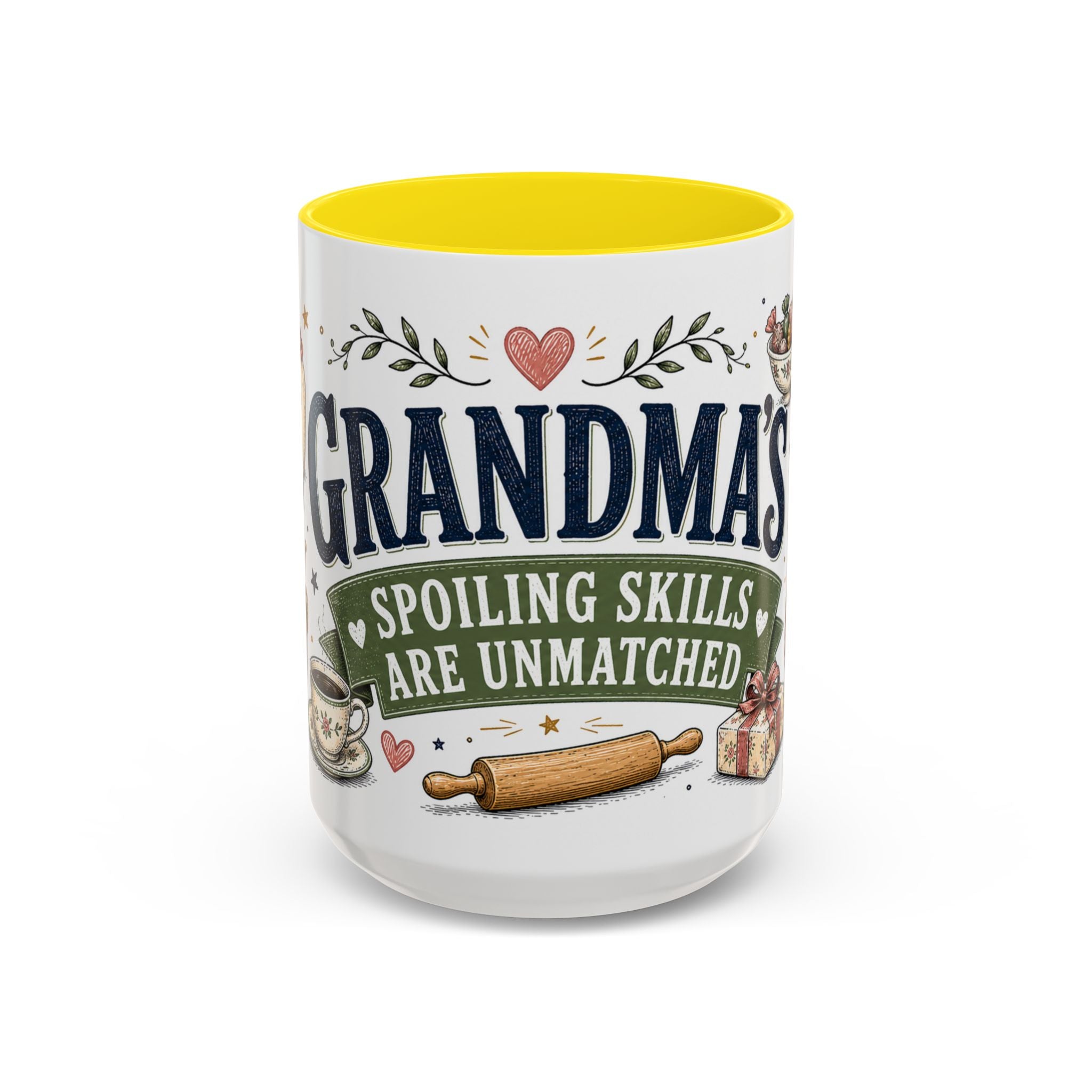 Grandma's Spoiling Skills Are Unmatched Coffee Mug | Funny Gift From Grandkids | Accent Ceramic 11oz 15oz