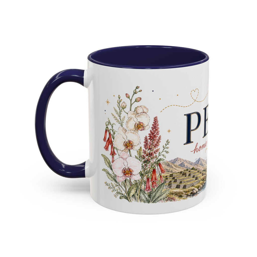 Peru Home Country Mug | Moving Away Gift | Long Distance Friendship | 11 oz 15 oz Accent Mug
