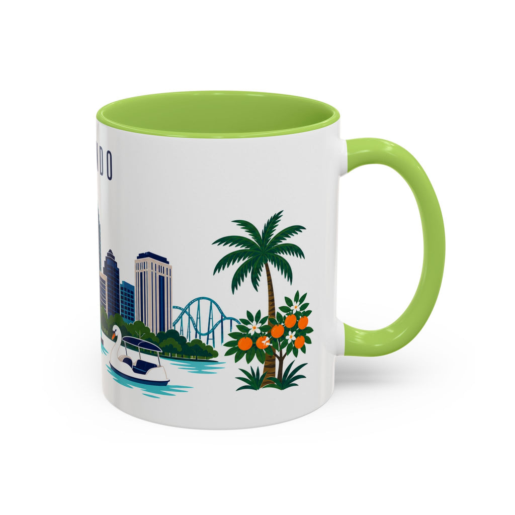 Orlando Coffee Mug | United States Travel Souvenir | Porcelain Decal City Gift | 11oz 15oz Accent Mug