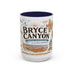 Bryce Canyon Coffee Mug | National Park Hiking Utah Gift | Accent Color Ceramic 11oz 15oz