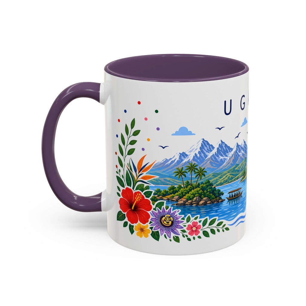 Uganda Coffee Mug | Travel Souvenir Accent Mug | Place Gift Ceramic Cup 11oz 15oz