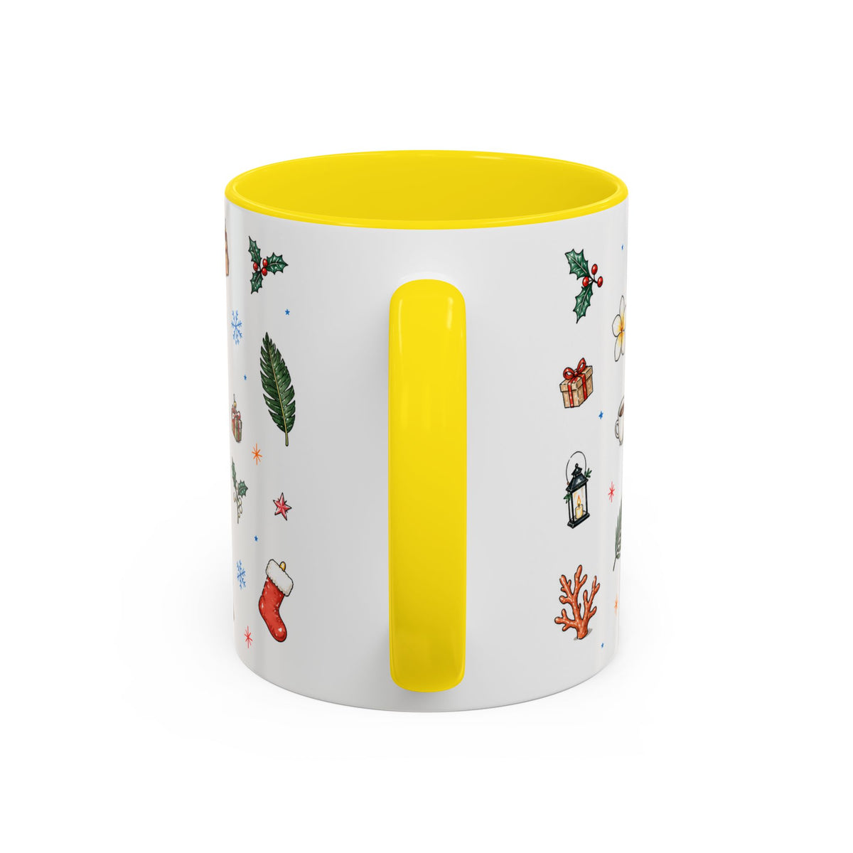 Honolulu Christmas Mug | Watercolor City Souvenir | Ceramic Coffee Cup (11oz 15oz)
