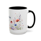 Personalized Kindergarten Teacher Mug | Custom Name Wildflower Rainbow Cup | Back to School Gift