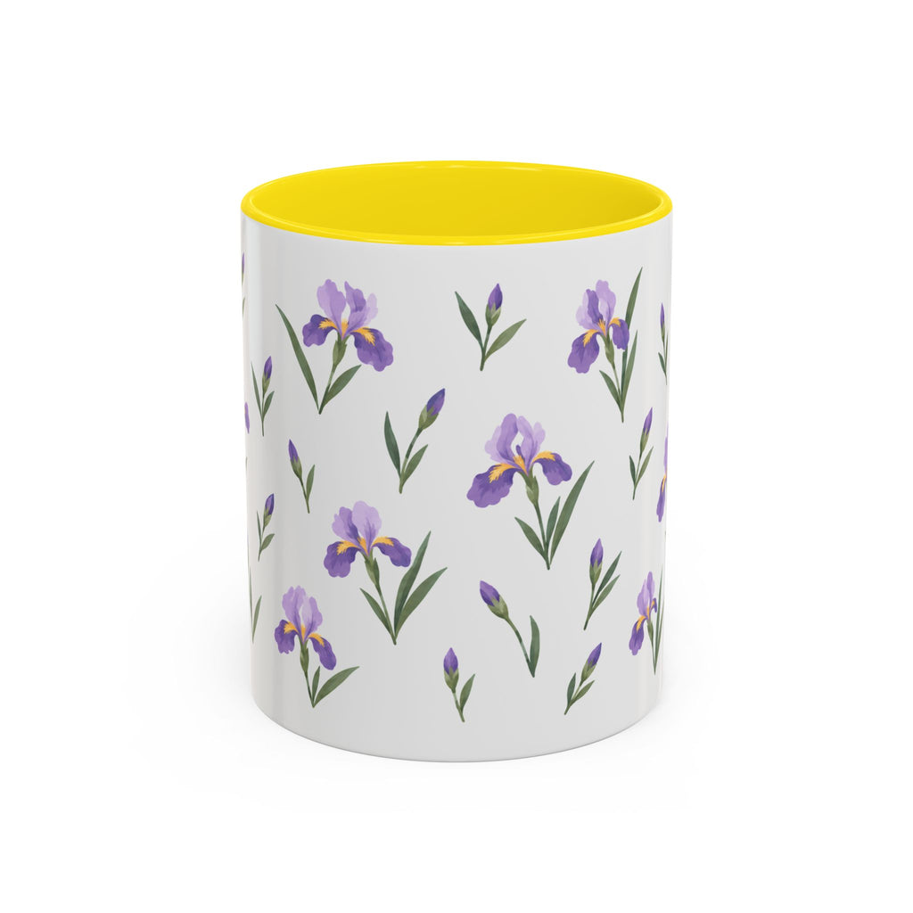 Tennessee Iris Mug, State Flower Floral Coffee Cup, 11oz Botanical Gift