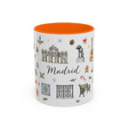 Madrid Christmas Mug | Watercolor City Souvenir, Travel Memories, Ceramic Coffee Cup