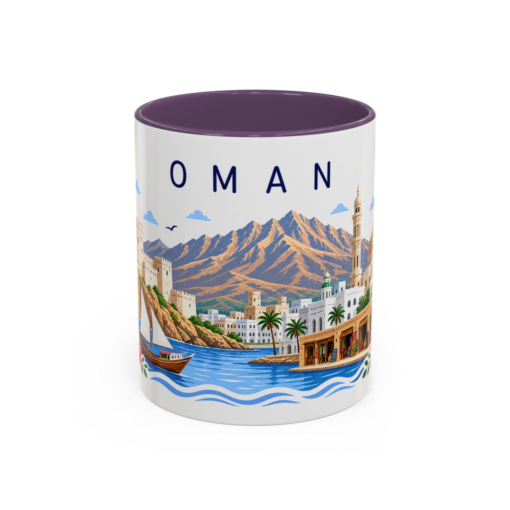 Oman Coffee Mug | Travel Souvenir Accent Mug | Place Gift Ceramic Cup 11oz 15oz