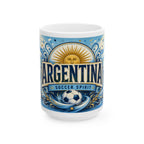 Argentina Soccer Spirit Coffee Mug | Soccer Fan Gift | Ceramic 11oz 15oz Match Day Cup