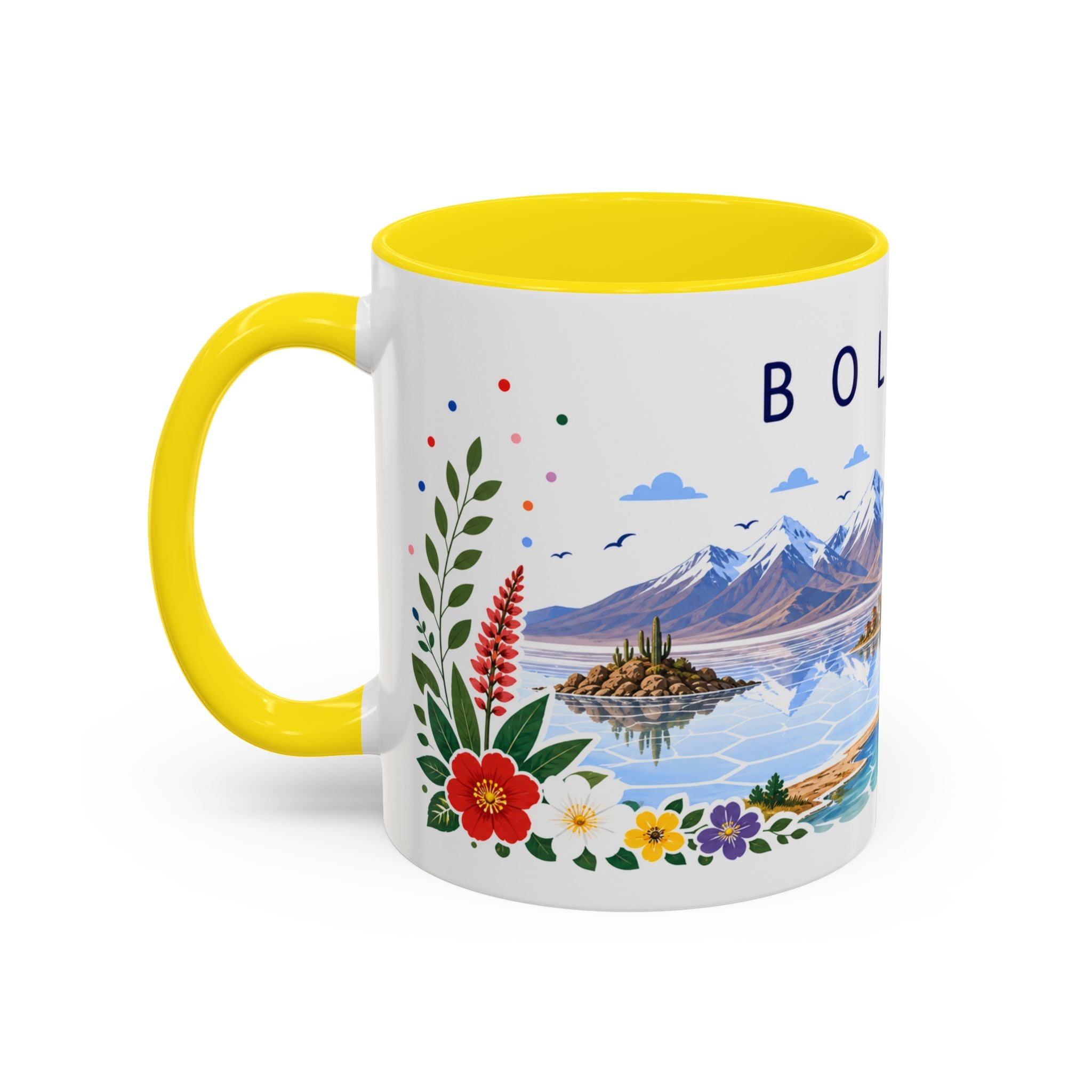 Bolivia Coffee Mug | Travel Souvenir Accent Mug | Place Gift Ceramic Cup 11oz 15oz