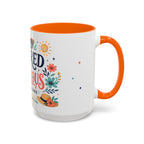 Retired And Fabulous Coffee Mug | Retirement Gift For Women Men | Accent Color Ceramic 11oz 15oz