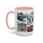 Dublin Coffee Mug | Ireland Travel Souvenir | Vintage Illustrated City Gift | 11 oz 15 oz Accent Mug