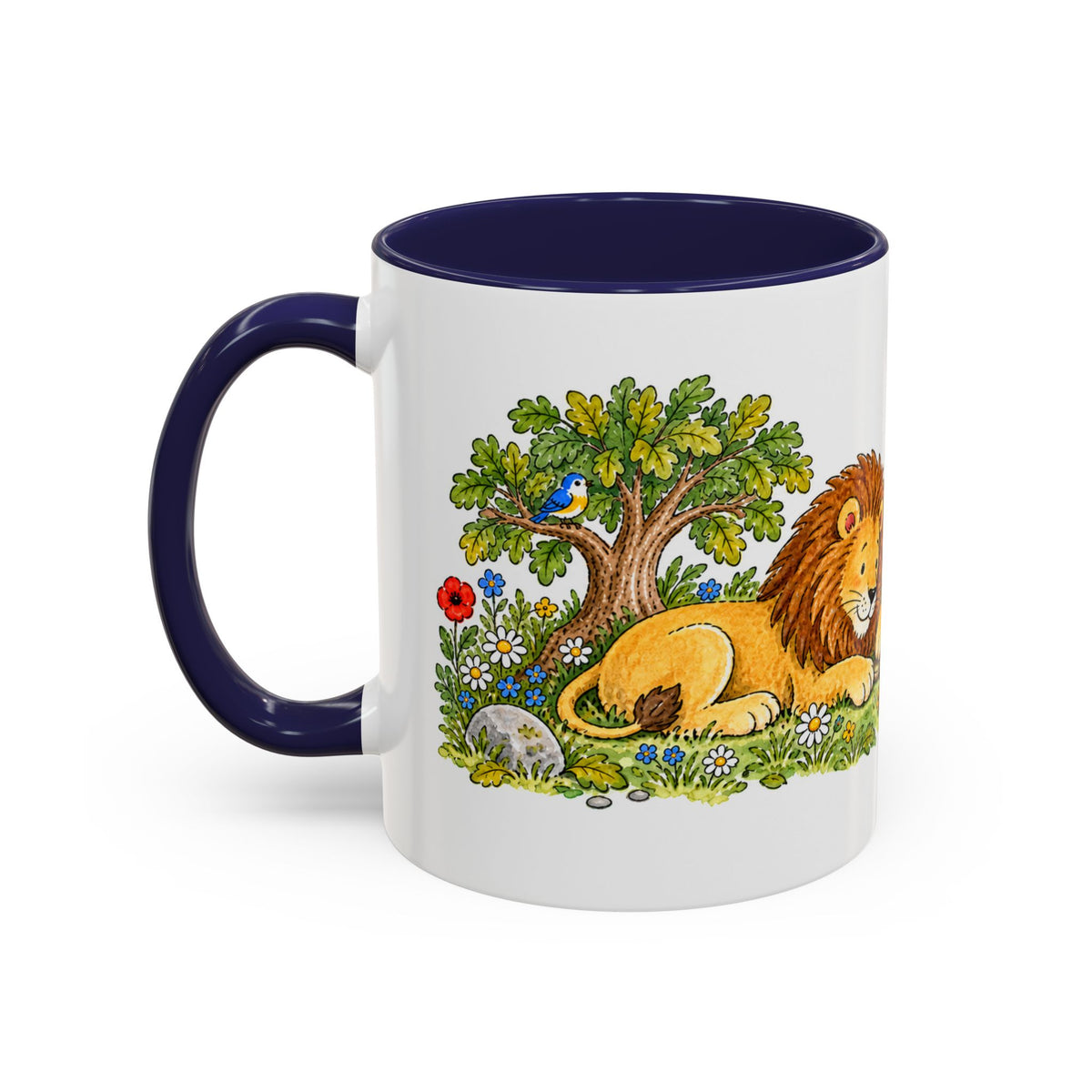 The Lion and the Mouse Mug | Storybook Fairy Tale Accent Coffee Mug | EveryLegend