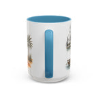 Abu Dhabi Coffee Mug | United Arab Emirates Travel Souvenir | Vintage Illustrated City Gift | 11 oz 15 oz Accent Mug