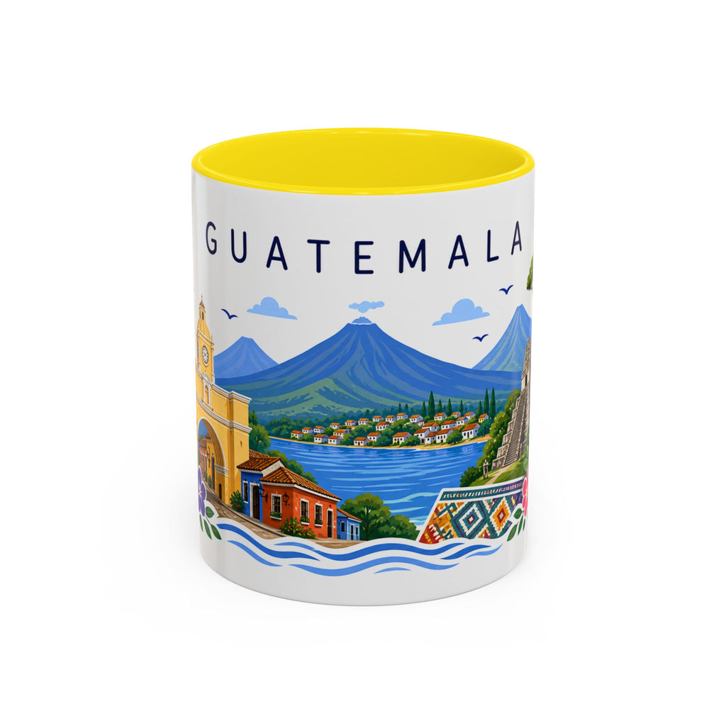 Guatemala Coffee Mug | Travel Souvenir Accent Mug | Place Gift Ceramic Cup 11oz 15oz