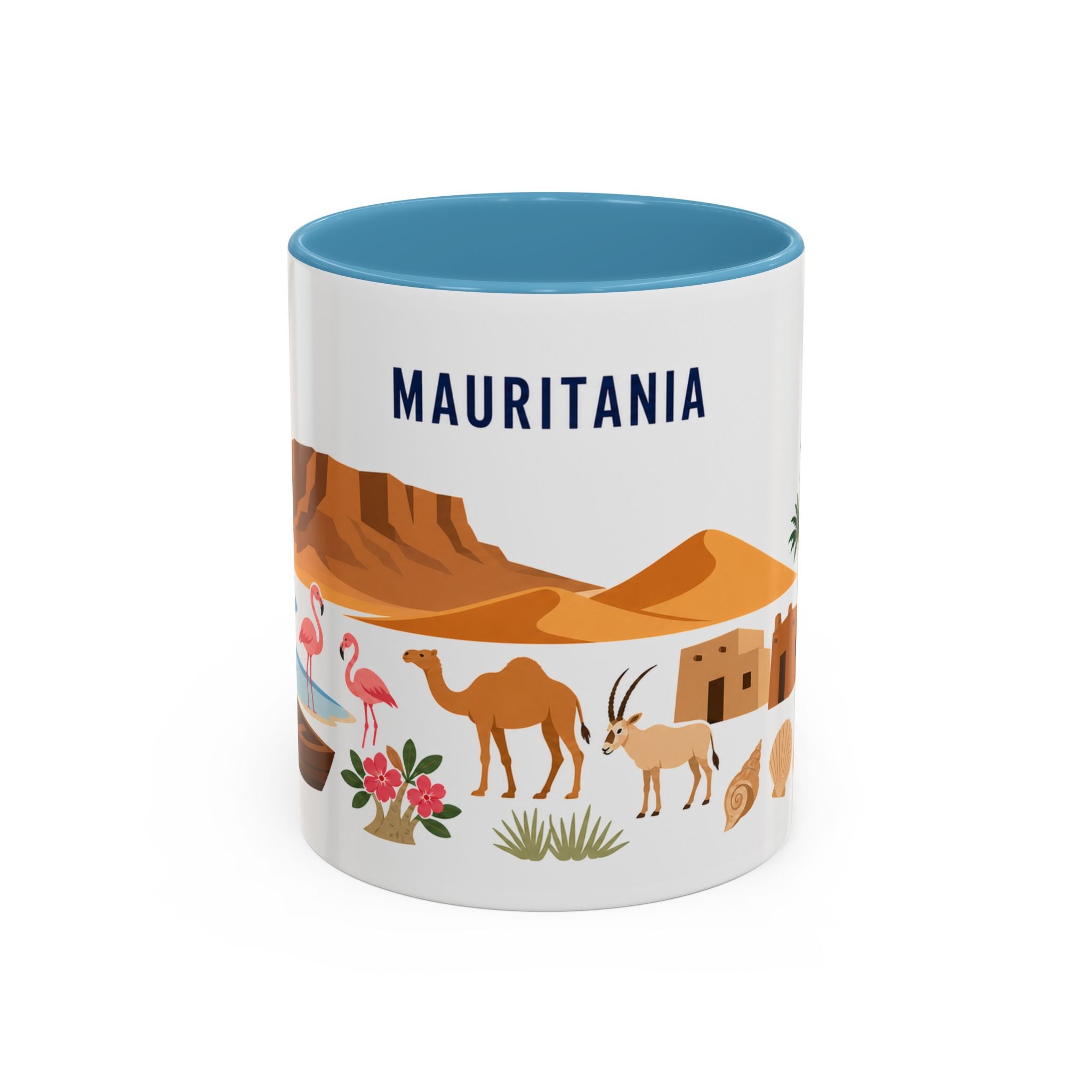 Mauritania Coffee Mug | Travel Souvenir Accent Mug | Country Gift Ceramic Cup 11oz 15oz