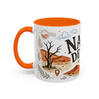 Namib Desert Coffee Mug | Travel Destination Souvenir Gift | Accent Color Ceramic 11oz 15oz