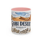 Gobi Desert Mug, Mongolia Travel Souvenir, Bucket List Gift, Accent Ceramic Coffee Mug 11oz 15oz