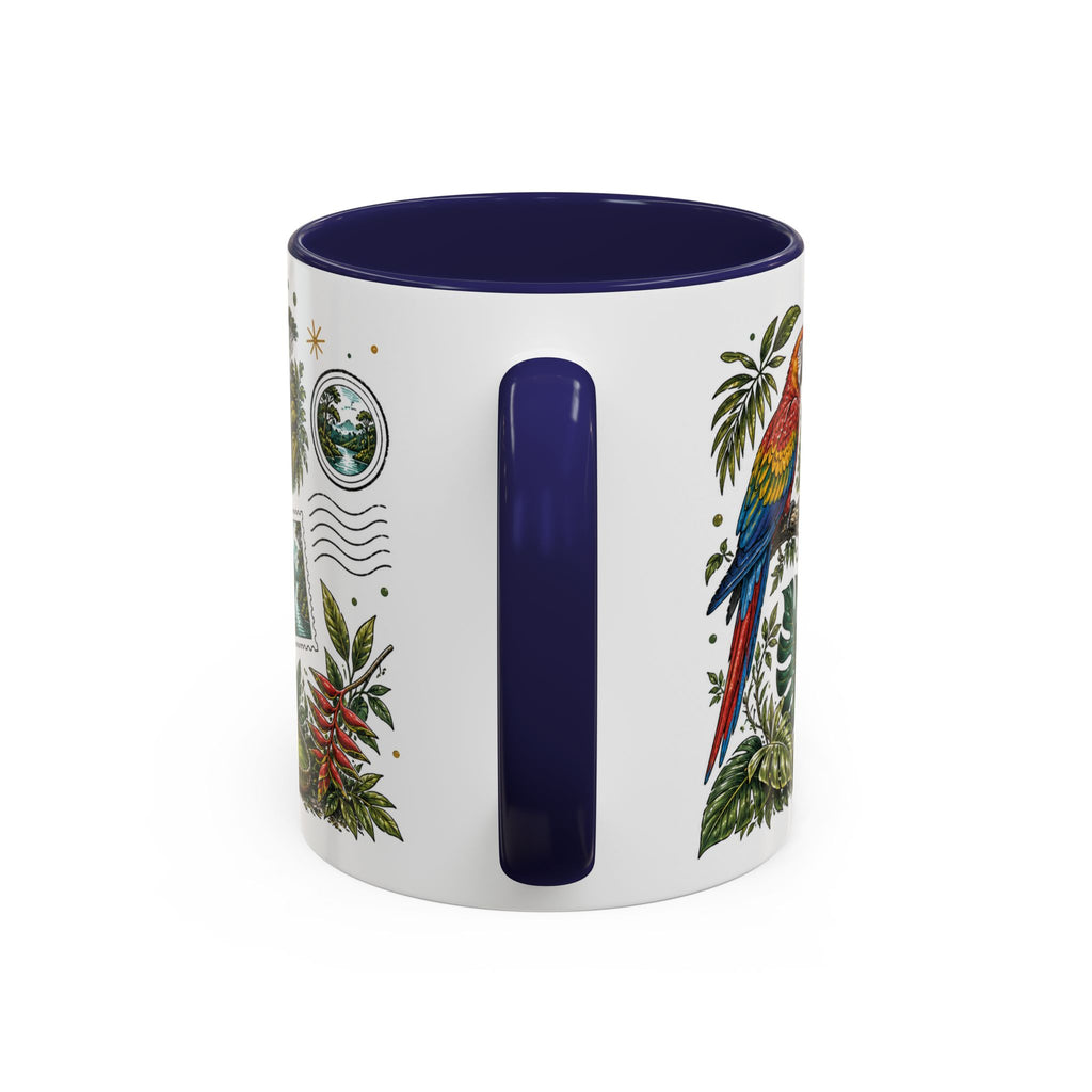 Amazon Rainforest Coffee Mug | Travel Destination Souvenir Gift | Accent Color Ceramic 11oz 15oz