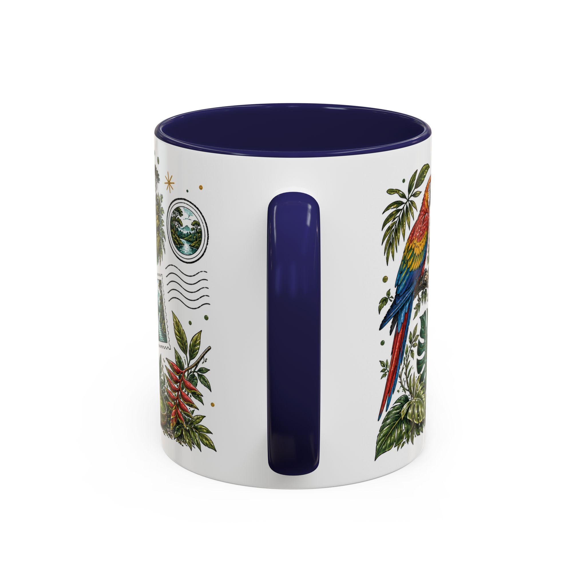 Amazon Rainforest Coffee Mug | Travel Destination Souvenir Gift | Accent Color Ceramic 11oz 15oz