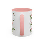 Minnesota Pink and White Lady Slipper Mug, State Flower Floral Coffee Cup, 11oz Botanical Gift