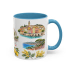 Nice Illustrated Travel Mug | City Souvenir Accent Coffee Mug | 11oz 15oz Ceramic Cup