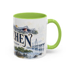 Shenzhen Coffee Mug | China Travel Souvenir | Vintage Illustrated City Gift | 11 oz 15 oz Accent Mug
