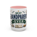Best Grandparents Ever Coffee Mug | Gift From Grandkids | Accent Color Ceramic 11oz 15oz