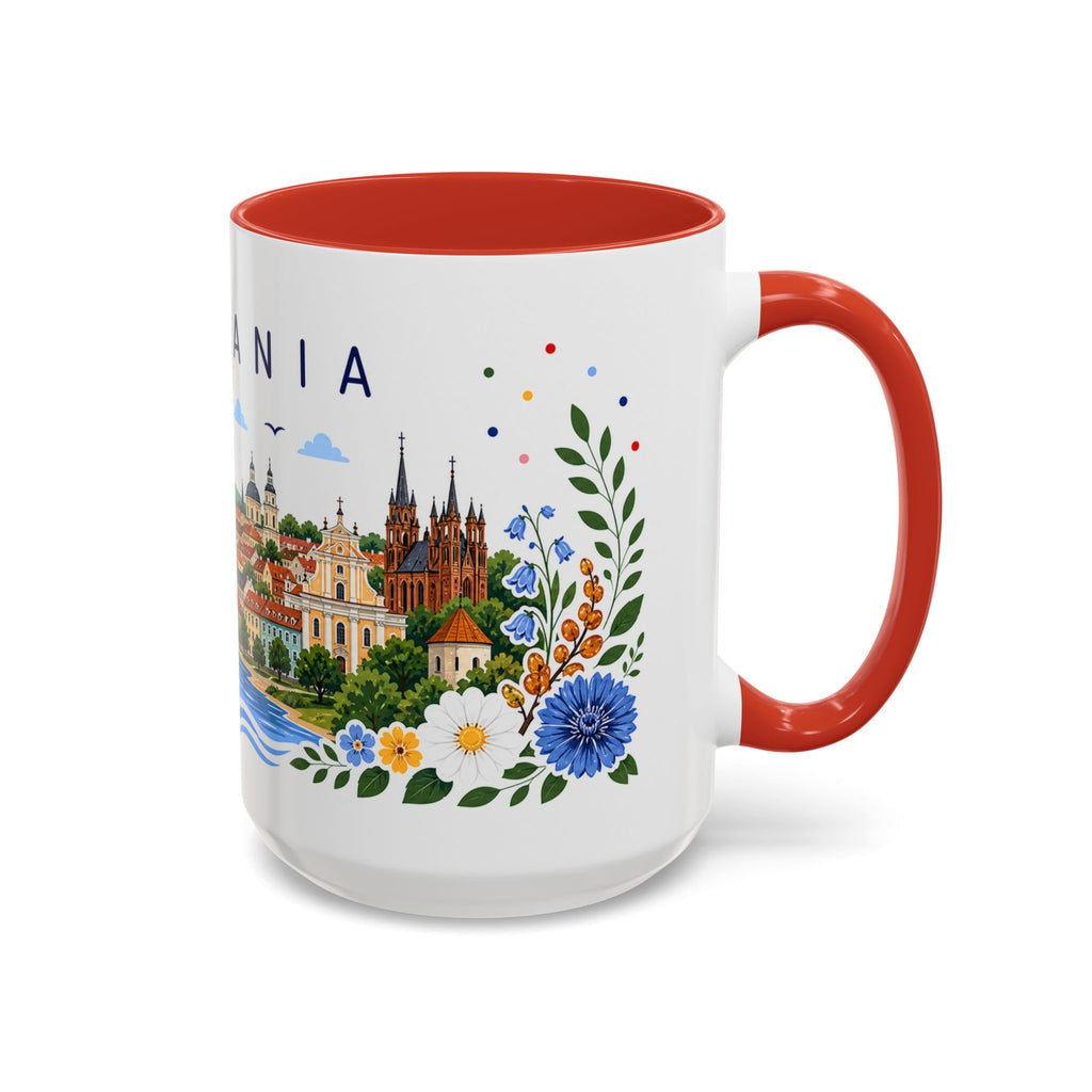 Lithuania Coffee Mug | Travel Souvenir Accent Mug | Place Gift Ceramic Cup 11oz 15oz