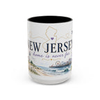 New Jersey Home State Mug | Moving Away Gift | Long Distance Friendship Coffee Cup | 11oz 15oz Accent Mug