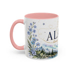 Alaska State Map Mug | Northern Lights, Mountains, Glaciers | Moving Away Gift