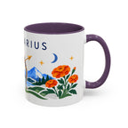 Sagittarius Zodiac Coffee Mug | Bow and Arrow Design | Astrology Birthday Gift | 11 oz 15 oz Ceramic Accent Mug