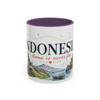 Indonesia Home Country Mug | Moving Away Gift | Long Distance Friendship | 11 oz 15 oz Accent Mug