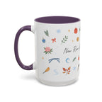 New River Gorge National Park Christmas Mug | Watercolor Travel Souvenir | Holiday Gift | Accent Ceramic Coffee Cup 11oz 15oz