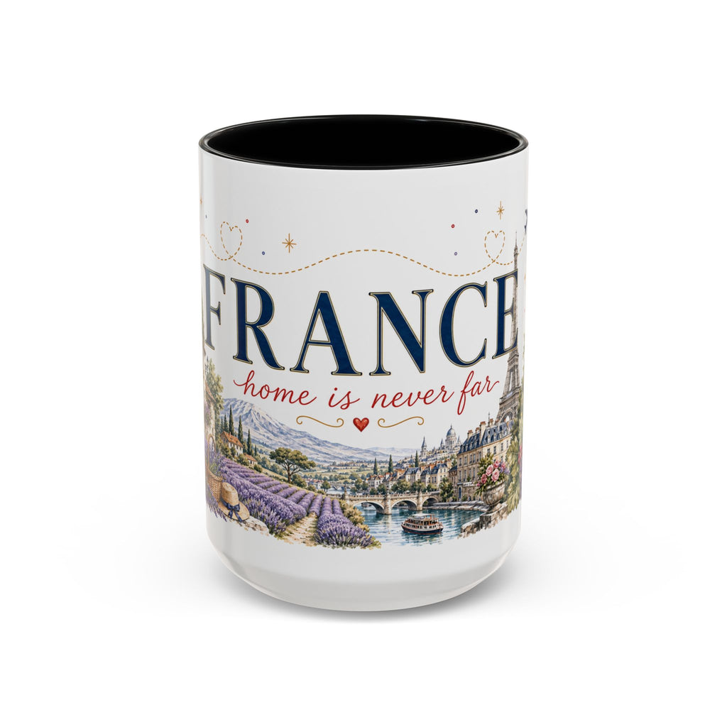 France Home Country Mug | Moving Away Gift | Long Distance Friendship | 11 oz 15 oz Accent Mug