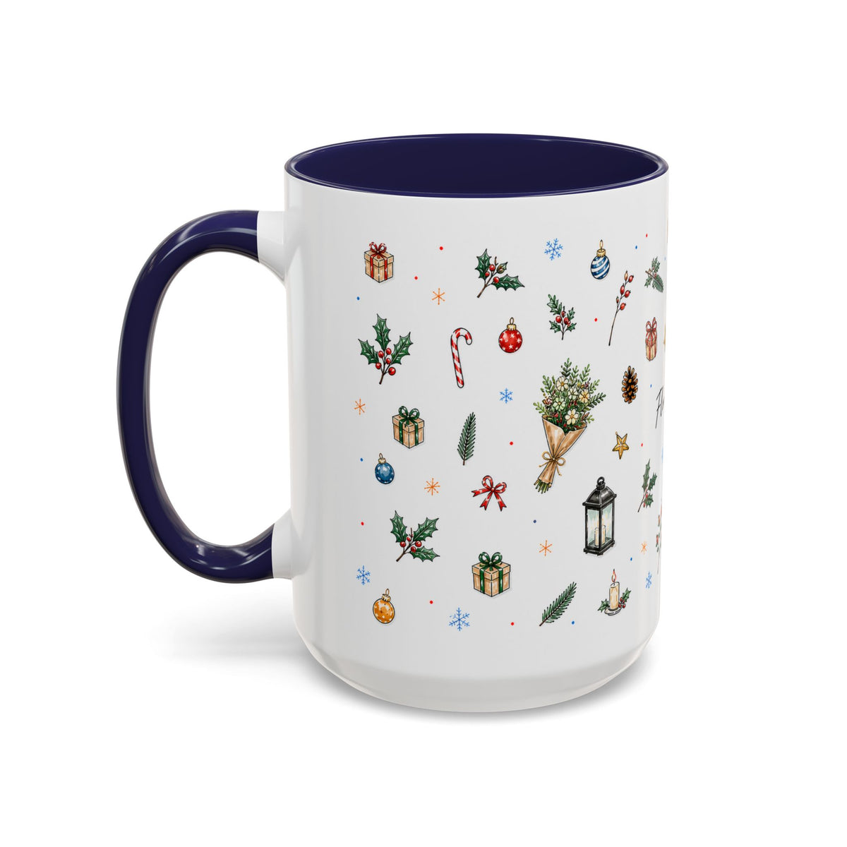Florence Christmas Mug | Watercolor City Souvenir | Ceramic Coffee Cup (11oz 15oz)