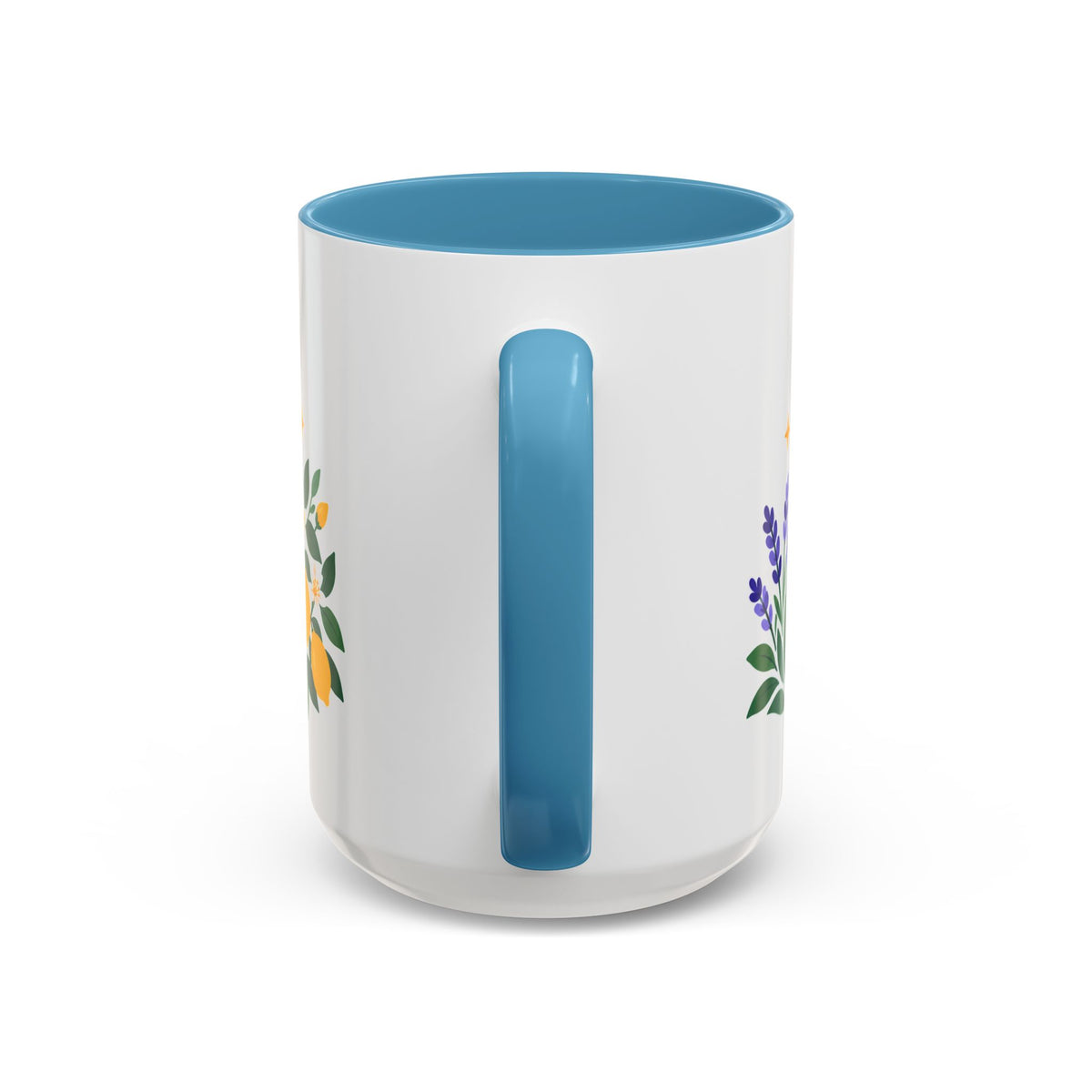 Gemini Zodiac Coffee Mug | Twins and Floral Design | Astrology Birthday Gift | 11 oz 15 oz Ceramic Accent Mug