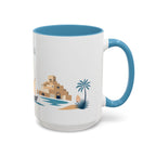 Doha Coffee Mug | Qatar Travel Souvenir | Porcelain Decal City Gift | 11oz 15oz Accent Mug