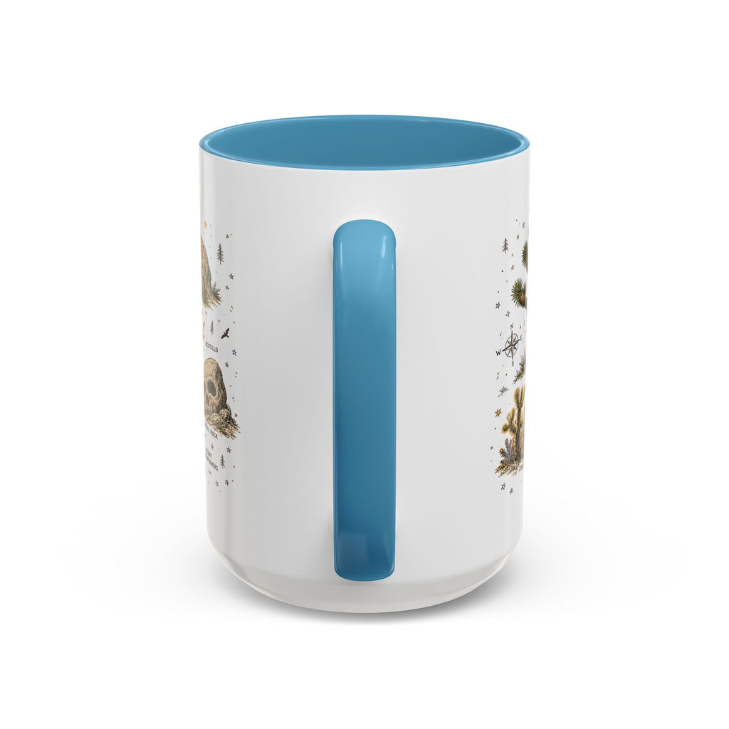 Joshua Tree Coffee Mug | National Park Desert Camping Gift | Accent Color Ceramic 11oz 15oz