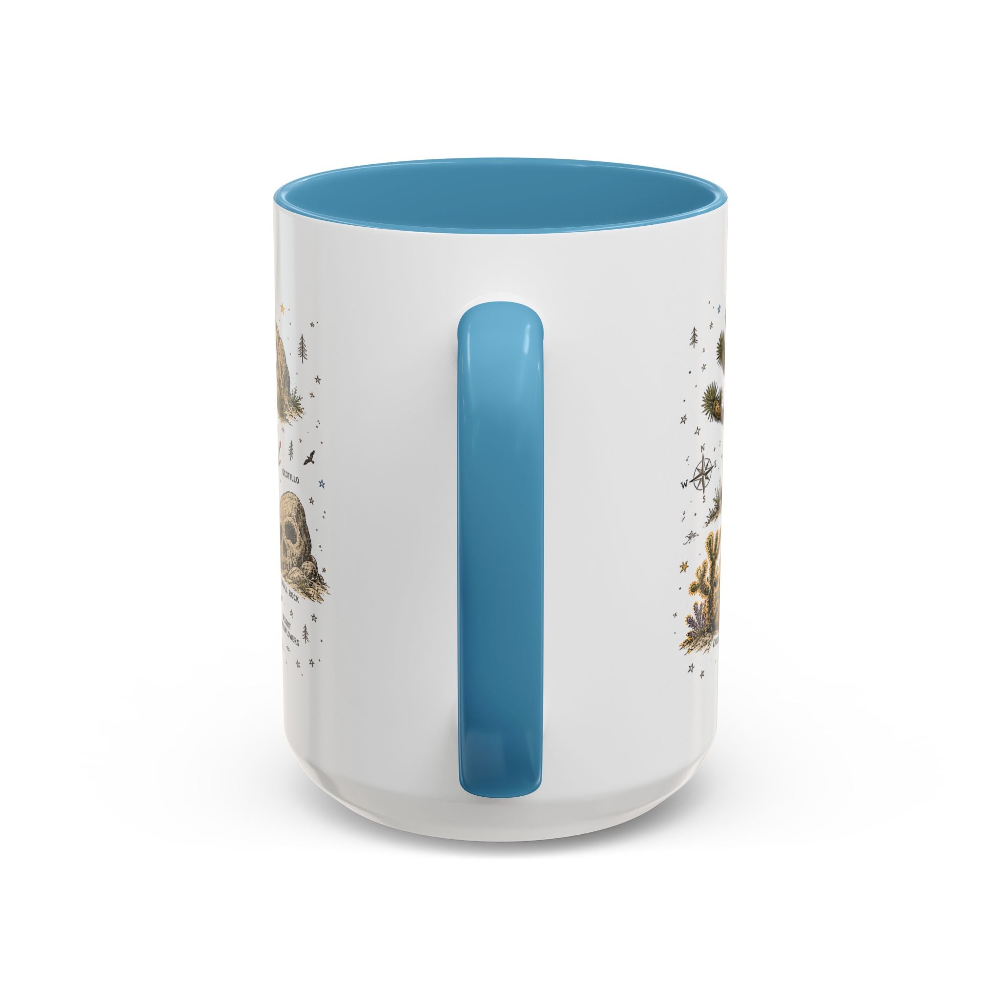 Joshua Tree Coffee Mug | National Park Desert Camping Gift | Accent Color Ceramic 11oz 15oz