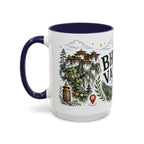 Bhutan Valleys Coffee Mug | Travel Destination Souvenir Gift | Accent Color Ceramic 11oz 15oz