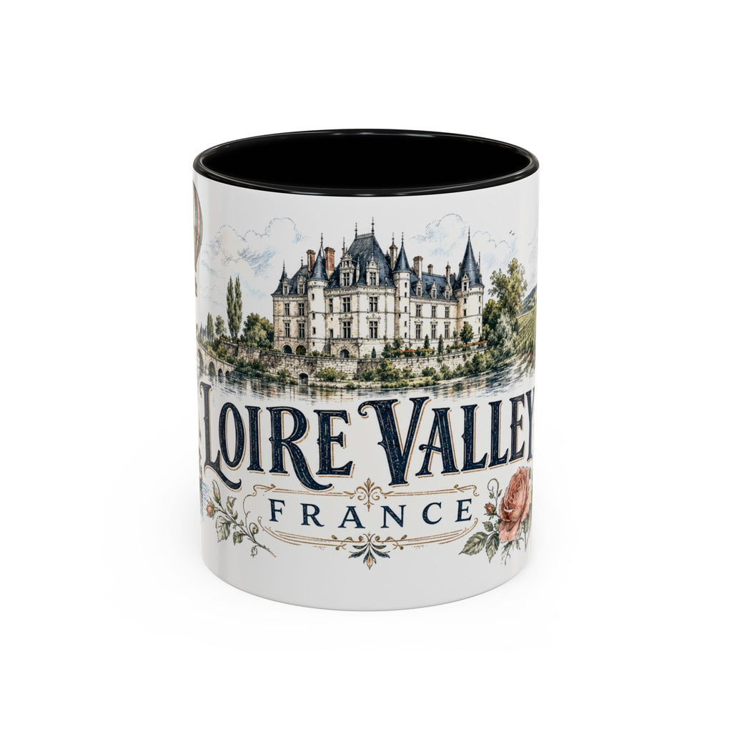 Loire Valley Mug, France Travel Souvenir, Bucket List Gift, Accent Ceramic Coffee Mug 11oz 15oz