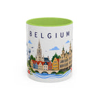 Belgium Coffee Mug | Travel Souvenir Accent Mug | Place Gift Ceramic Cup 11oz 15oz