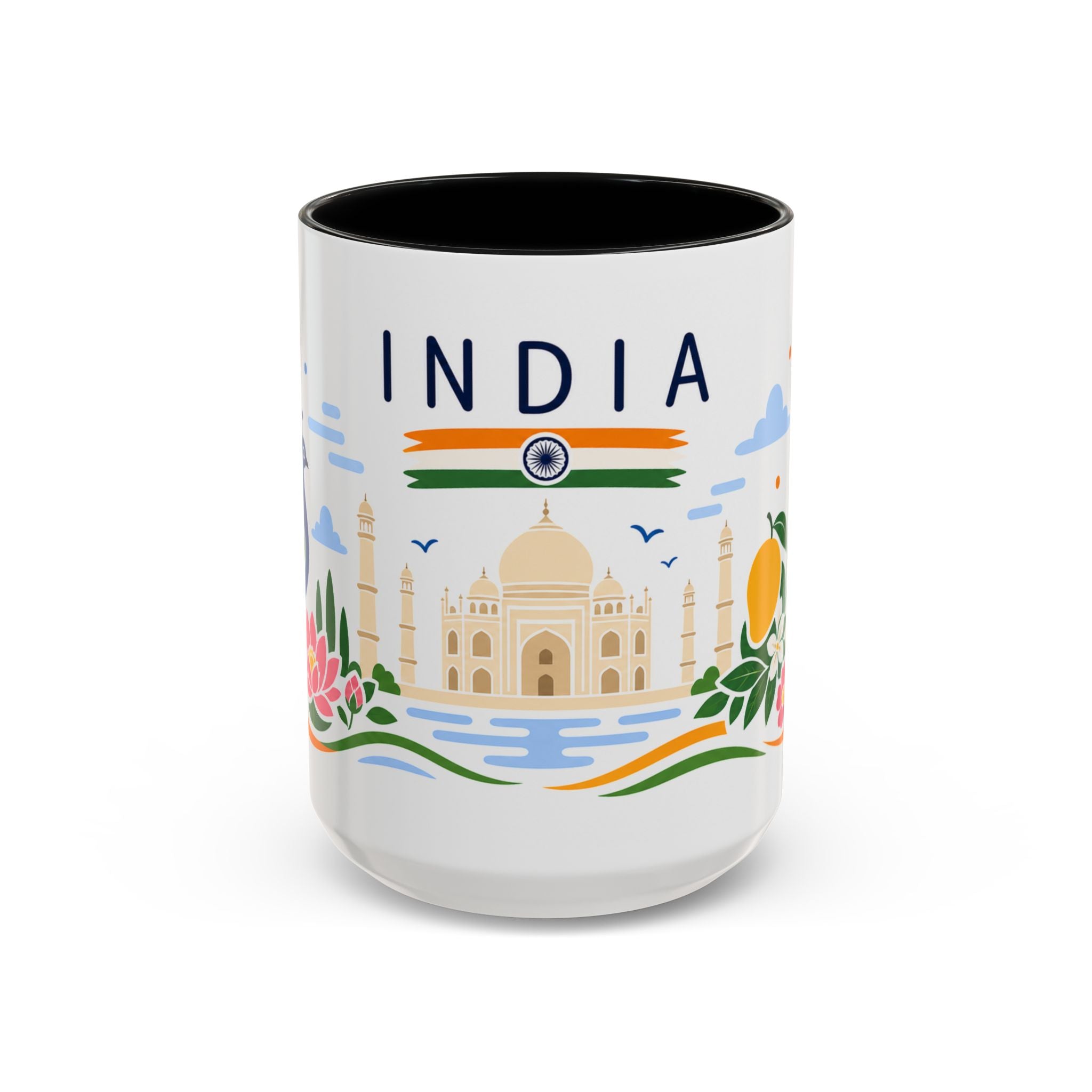India Coffee Mug | Travel Souvenir Accent Mug | Country Gift Ceramic Cup 11oz 15oz
