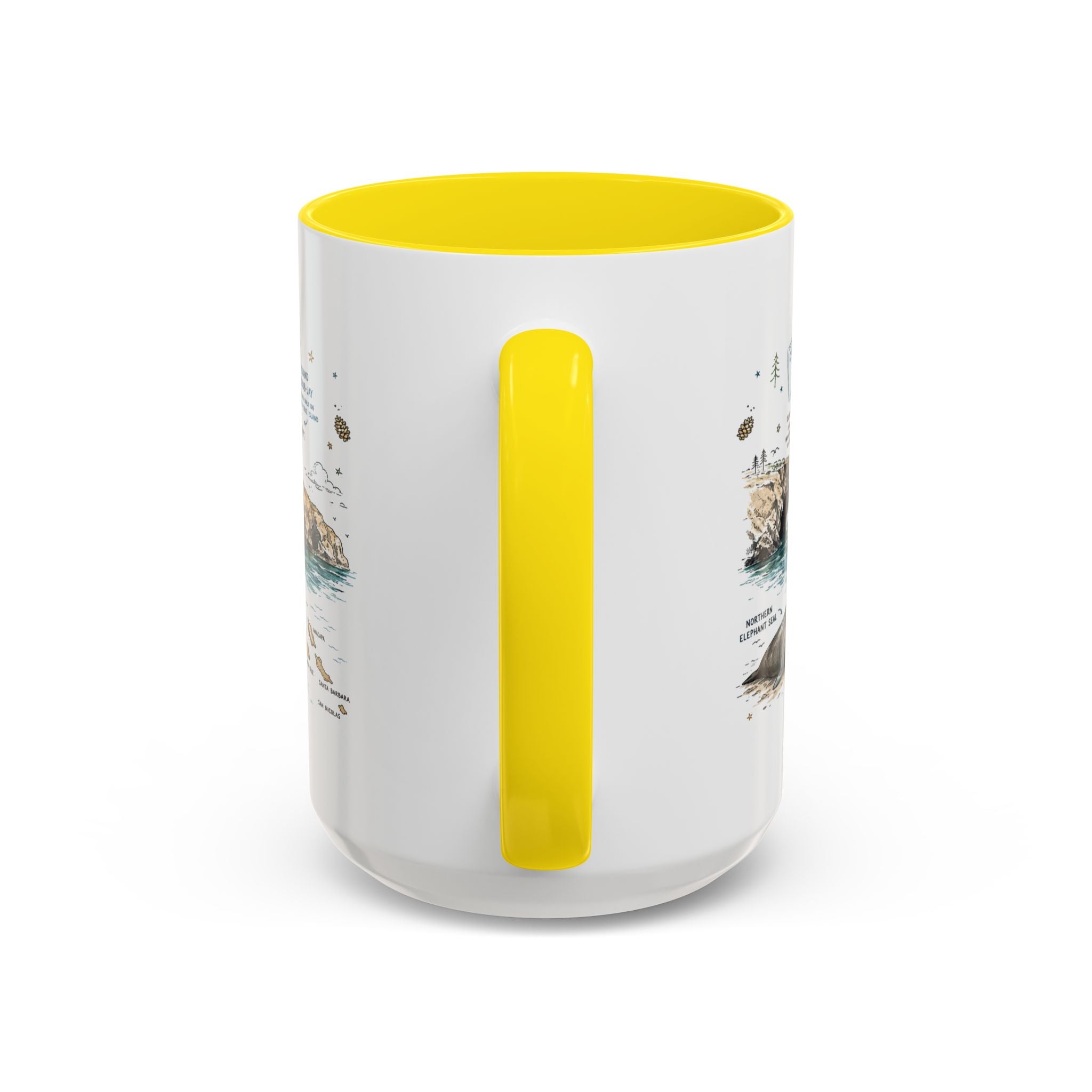 Channel Islands National Park Coffee Mug | California Island Wildlife Marine Gift | Accent Color Ceramic 11oz 15oz