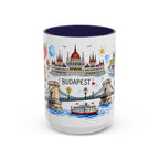 Budapest Travel Mug | European City Souvenir Accent Coffee Mug | 11oz 15oz Ceramic Cup