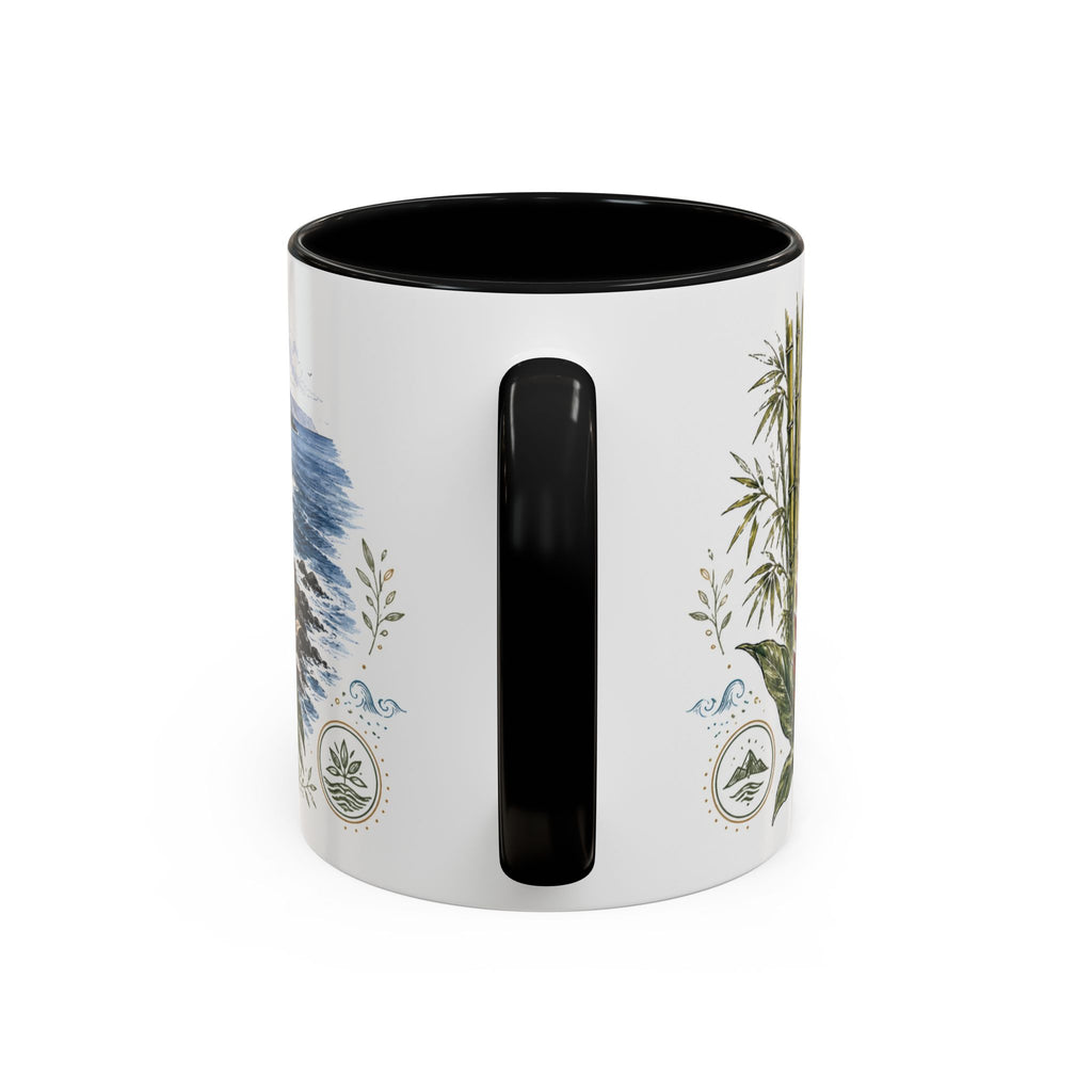 Road to Hana Mug, Maui Travel Souvenir, Bucket List Gift, Accent Ceramic Coffee Mug 11oz 15oz
