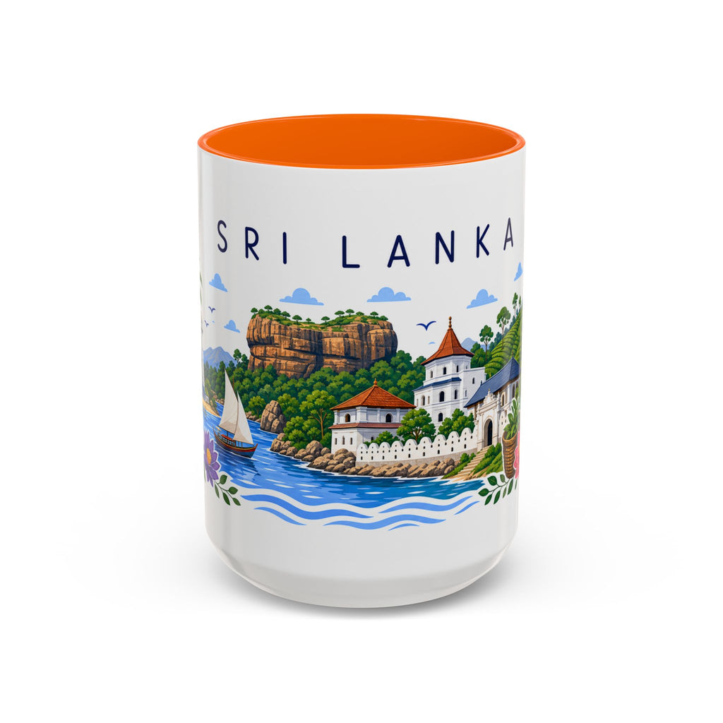 Sri Lanka Coffee Mug | Travel Souvenir Accent Mug | Place Gift Ceramic Cup 11oz 15oz