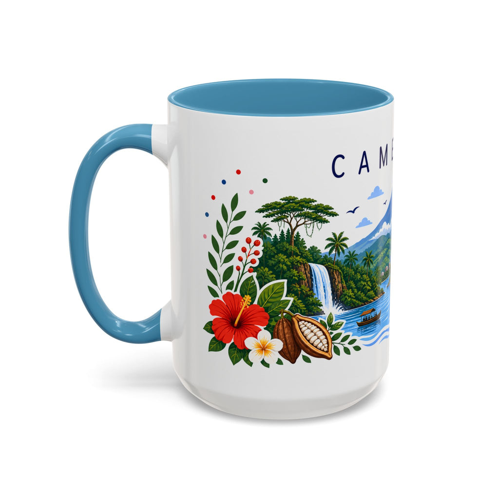 Cameroon Coffee Mug | Travel Souvenir Accent Mug | Place Gift Ceramic Cup 11oz 15oz